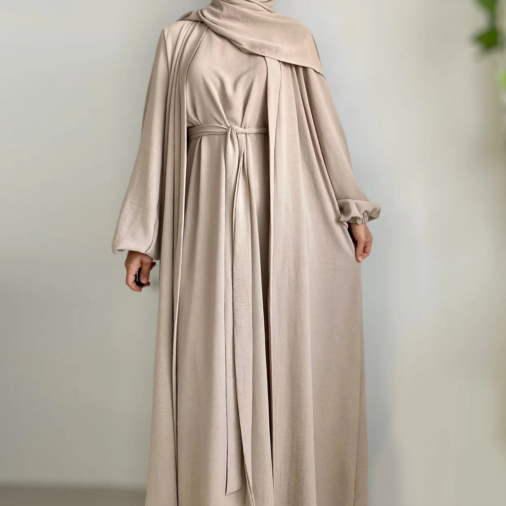 2024 New Muslim Sets for Women Ramadan Prayer Dress Modest Dresses Eid Dubai Abaya Female Islam Clothing Elegant Party Clothes