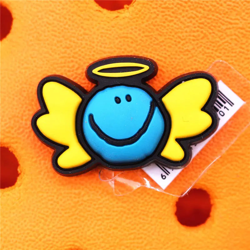 Single Sale 1pcs PVC Shoe Charms Cute Rabbit Baby Bottle Sieve Shoe Accessories Clips Shoe Buckle Decorations fit Kids X-mas