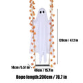 Halloween Swing Ghost Decoration Outdoor Hanging Ghost With LED String Lights Cute Large Ghost Swing Ornament For Garden Yard