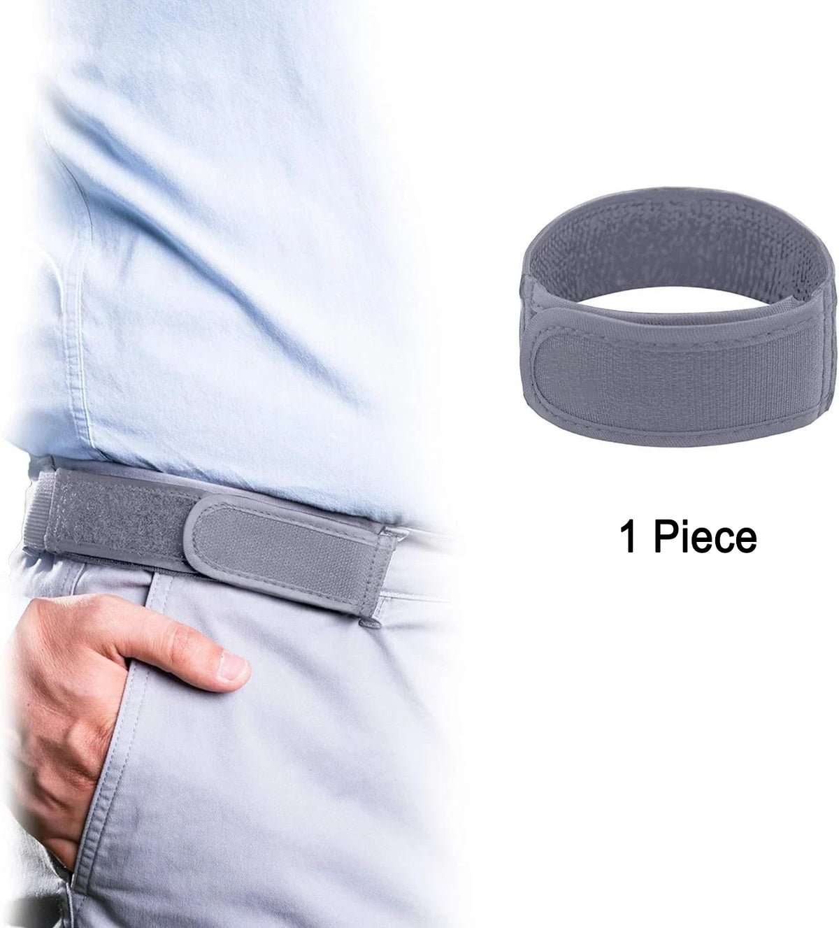 Buckle Free Waist Belts Men's Ultra-soft No Buckle Elastic Belts Fashion Comfortable Stylish Belt Loop Buckle-Free Belt Unisex