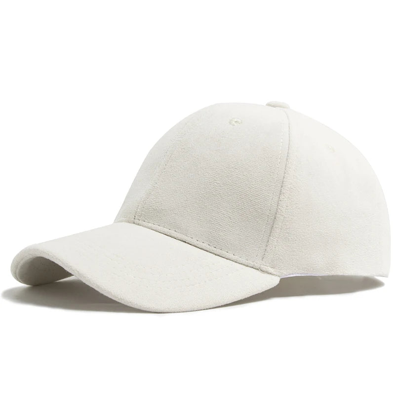 Women Suede Baseball Caps Autumn Winter Solid Fashion Men Hip Hop Cap Outdoors Casual Travel Sun Visor Hat Multicolour Unisex