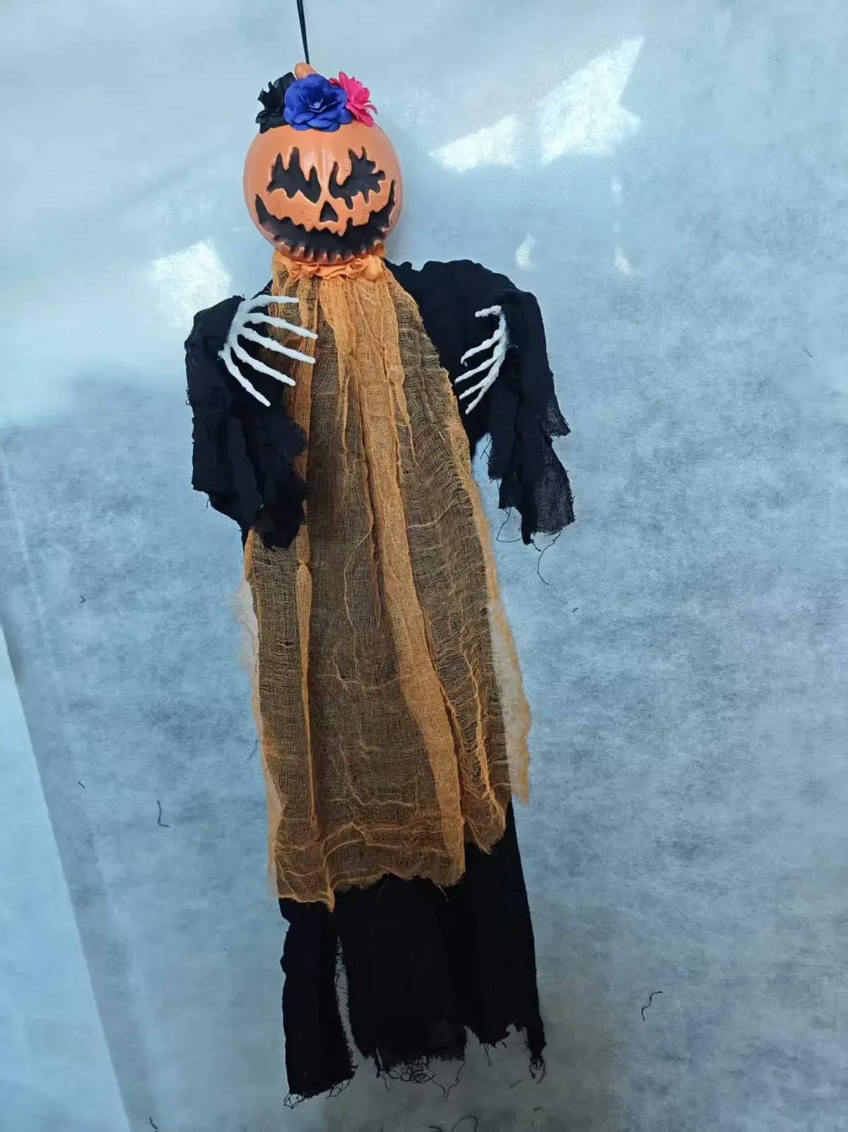 Halloween Hanging Decorations, Pumpkin Head, Ghost Claw&Skeleton Pendants, Spooky Skull Ornaments for Haunted House Party Decor