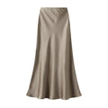 Woman 2025 Satin Skirt Women High Waist Long Skirts for Women Summer Black Midi Skirt Office Elegant Women's Skirts LSK9836