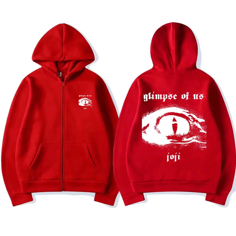 Singer Joji Glimpse of Us Zipper Hoodie Male Hip Hop Sweatshirt Man Fleece Cotton Streetwear Men Women Oversized Zip Up Jacket