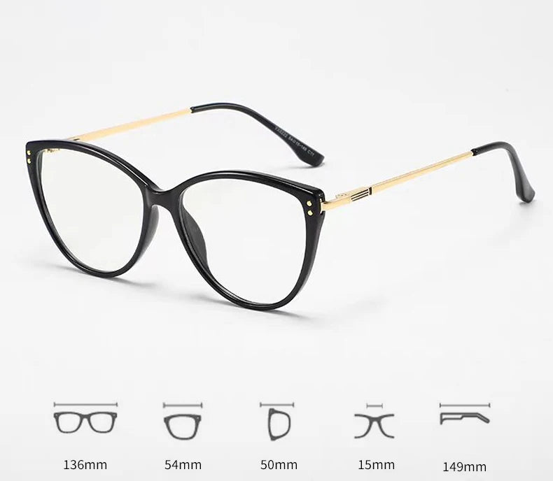 Retro Cat-eye Reading Glasses For Women Elegant Frame With Blue Light Blocking Lightweight And Stylish ReadingGlasses 9216