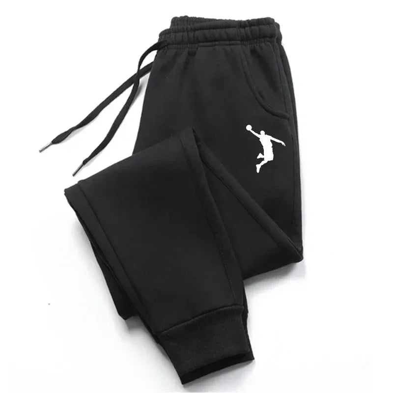 Men's Sweatpants Spring Autumn Fleece Pants Sport Gym Long Pants Casual Drawstring Pockets Trousers Oversize Sweatpants For Men
