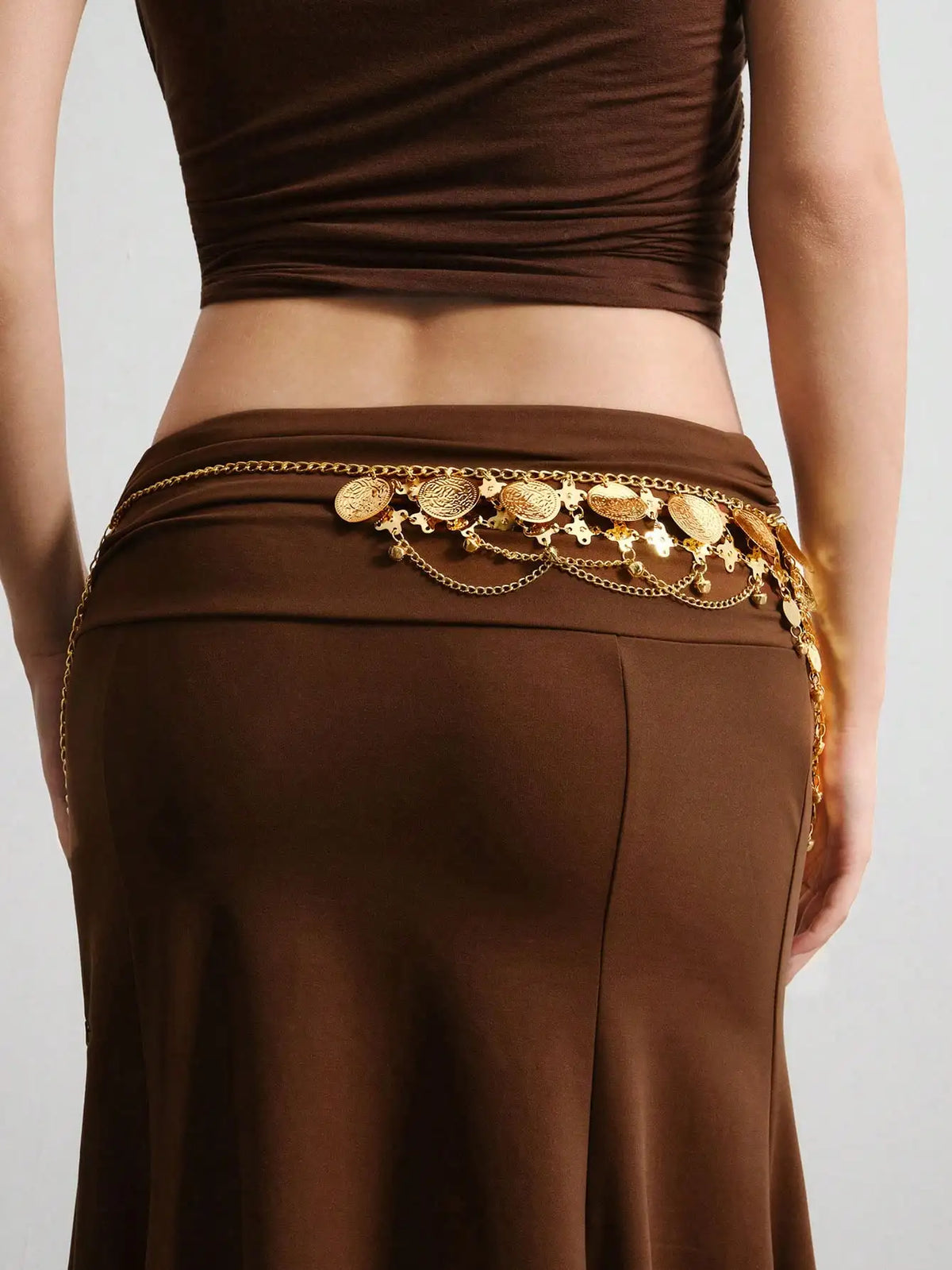 HERSHINE Women's Fashionable and Sexy Sequined Waist Chain, Bohemian Style Party Performance Accessory,spring，summer，Christmas