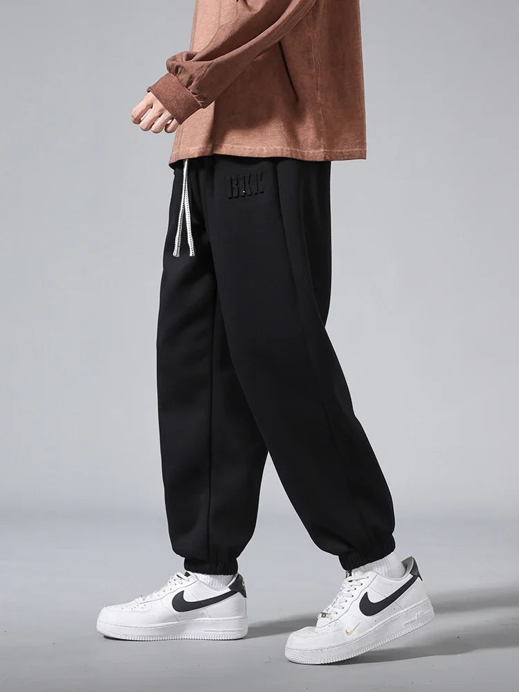 2025 Men's Jogger Cotton Sweatpants Big Size 8XL 7XL 6XL Sports Baggy Pants Sting Banding  Hip Hop Loose Harem Trousers