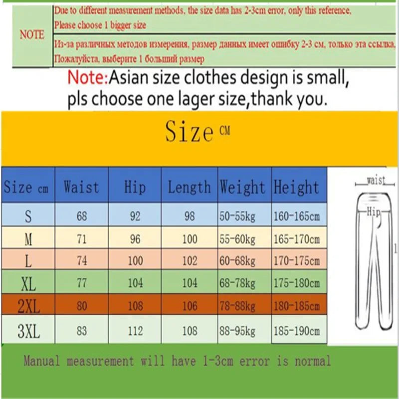 Spring and Autumn Men's Fashion Printed Trousers Casual Sports Pants Bottoms Jogging Fitness Sports Pants S-3XL