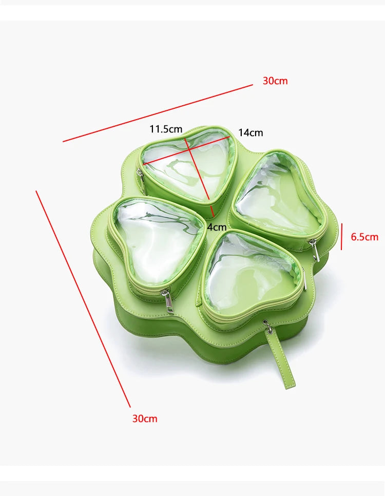 HIATUS original four-leaf clover love pain bag baby bag cute large capacity shoulder messenger backpack lucky grass bag