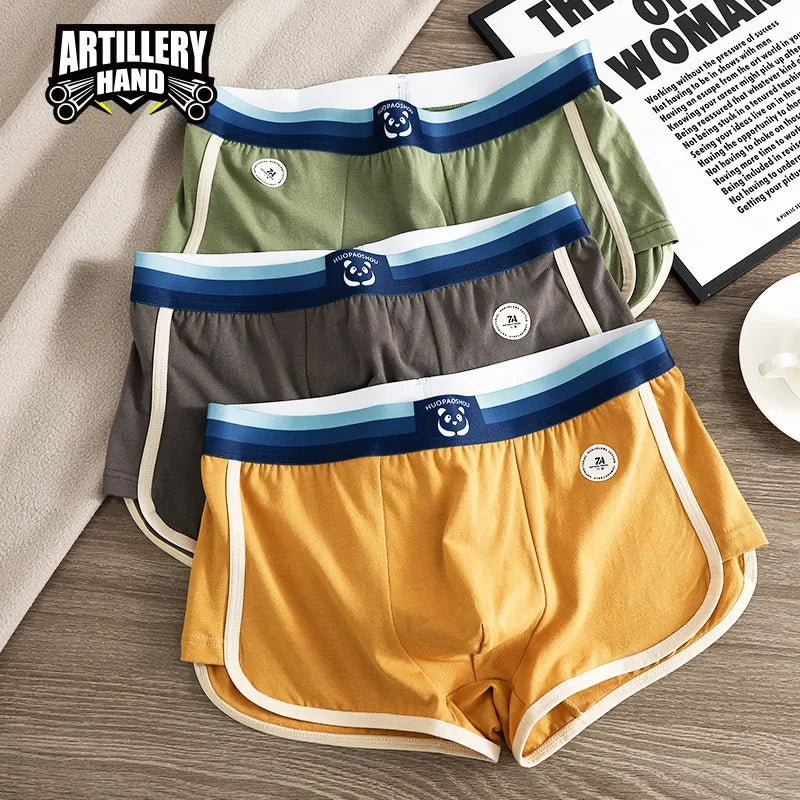 Men's Arrow Shorts Underwear Fashion Cartoon Gradient Boxers Sports Breathable Youth Boxers Boys' Panties Pouch Underpants