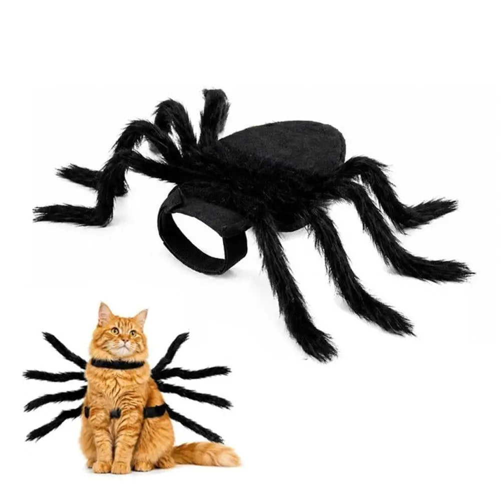 Halloween Dog Cat Spider Costume Funny Pet Cosplay Clothes Realistic Furry Chest Back Design Party Costumes for Small Medium Pet