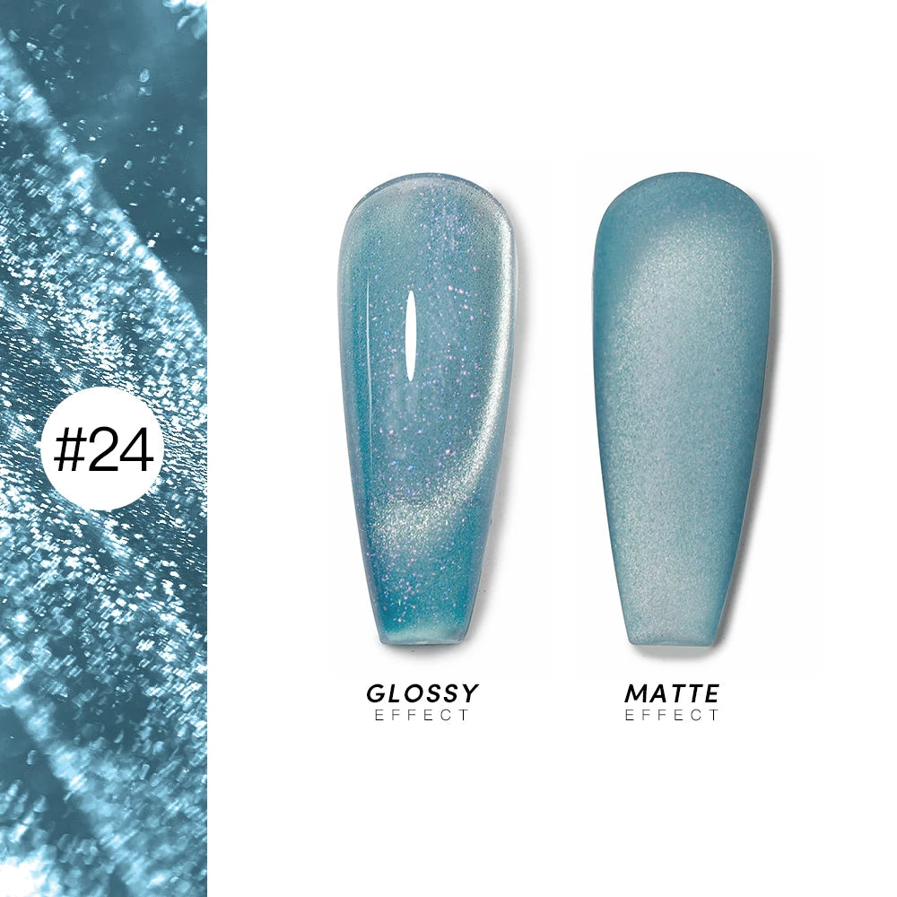 AS 15ml Cat Magnetic Gel Nail Polish Cat Eye Glitter Effect Semi Permanent 36 Colors  Soak Off UV Gel Varnish Manicure Nail Art