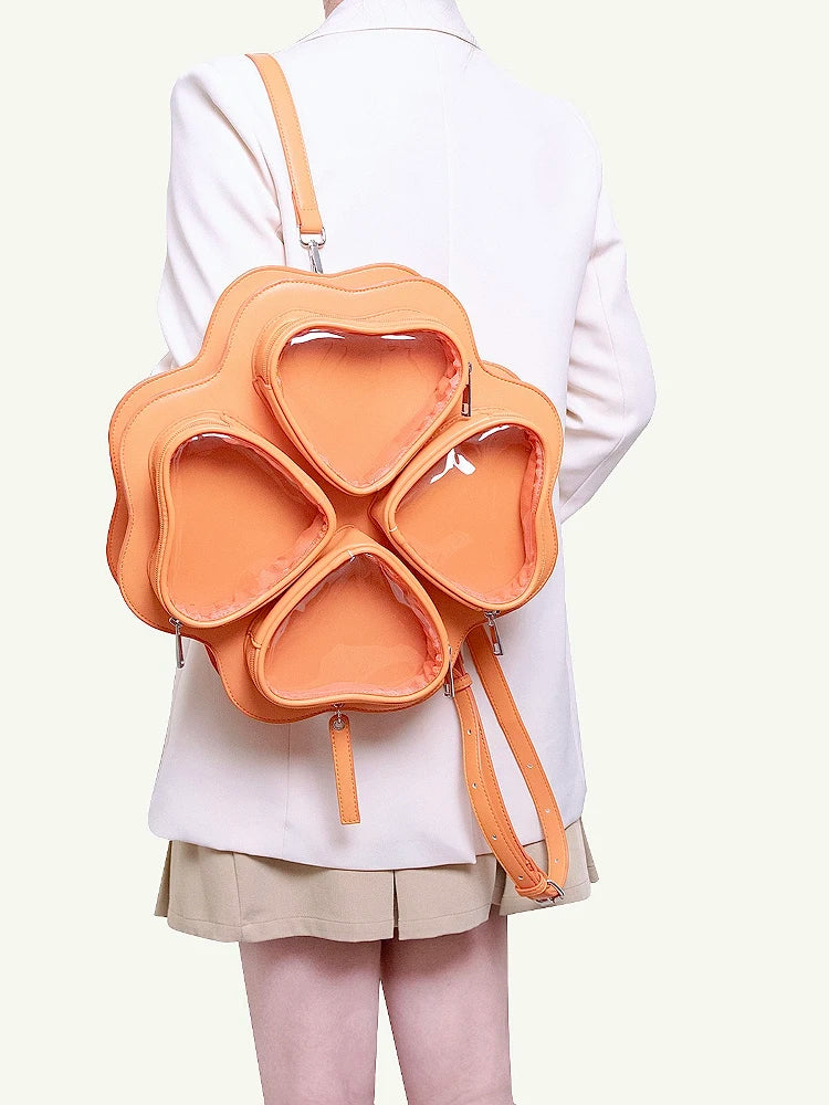 HIATUS original four-leaf clover love pain bag baby bag cute large capacity shoulder messenger backpack lucky grass bag