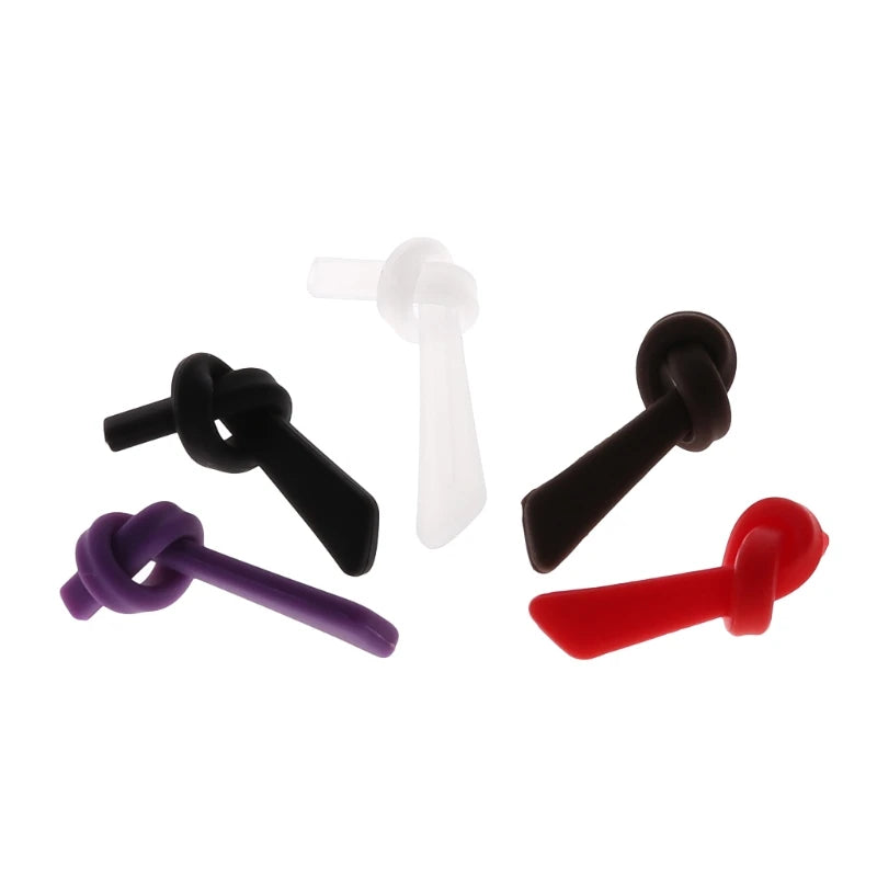 Soft Silicone Anti Slip Eyeglasses Glasses Temple Tips Accessories Square Hole Dropship