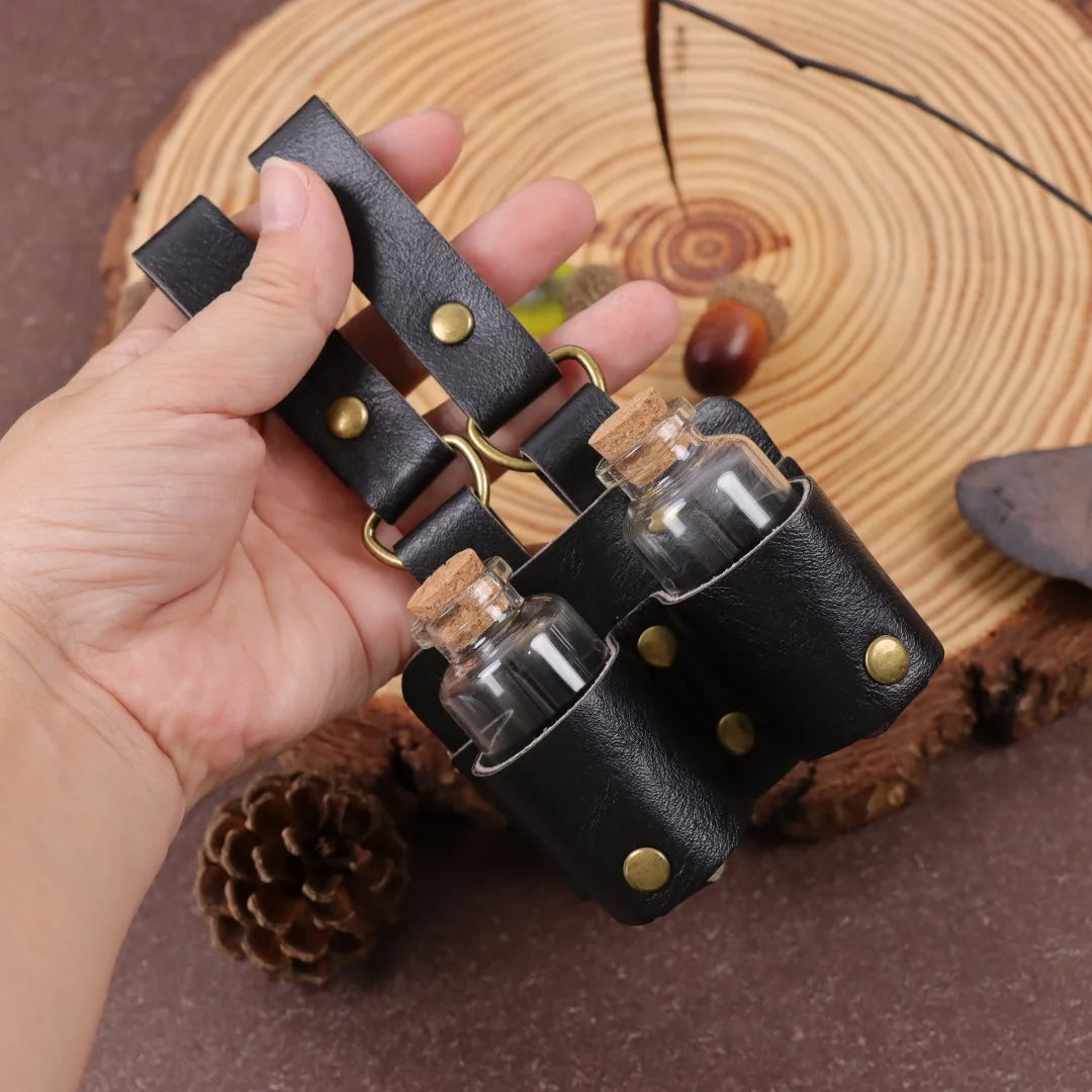 UYEE Medieval Renaissance Cork Glass Magic Bottle Belt Platform Halloween Role Playing Belt Accessories