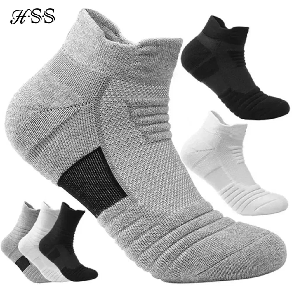 1/3 Pairs Anti-slip Football Socks Men Cotton Sock Short Long Tube Soccer Basketball Sport Socks Breathable Deodorous Sock 39-45