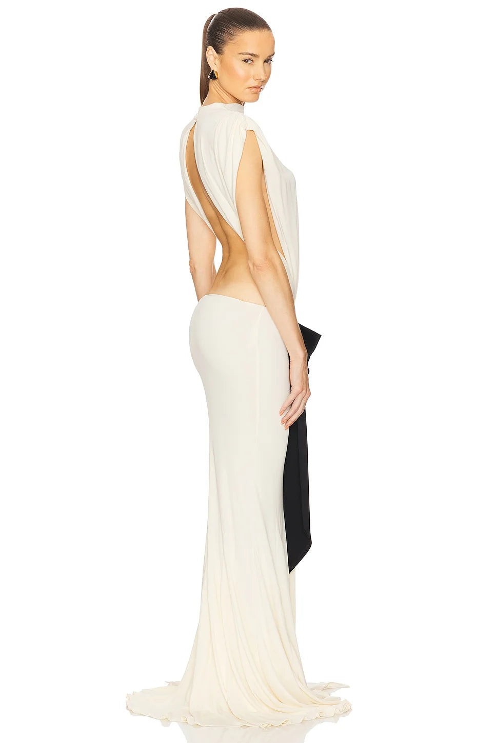 Articat Elegant Sleeveless Lace Up Maxi Dress Women Sexy Backless Hollow Out Bodycon Party Evening Dress Female Summer New 2025