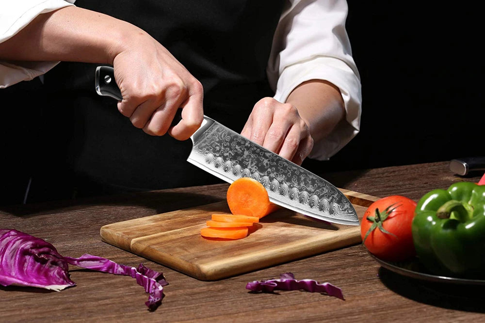 XITUO Professional Damascus steel kitchen knife 67-layer high carbon stainless steel ultra-sharp multi-functional cooking knife