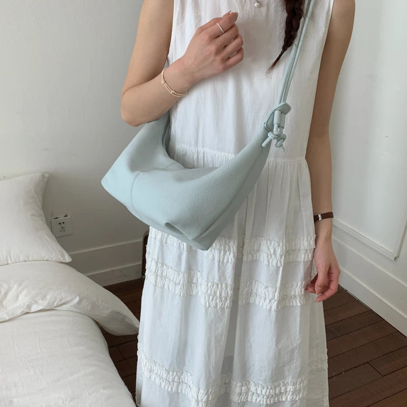MOODS Shoulder Hobo Bags For Women Soft PU Leather Solid Color Large Capacity Shopping Totes With Adjustable Shoulder Strap 2026