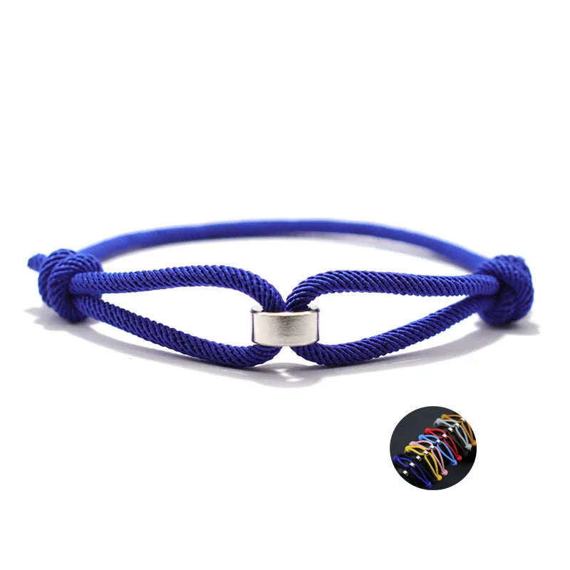 Noter 3mm Thin Cord Chain Bracelet Unisex Stainless Steel Coil Handmade Adjustable Braclet Lucky Blue Red Thread Braslet Joias