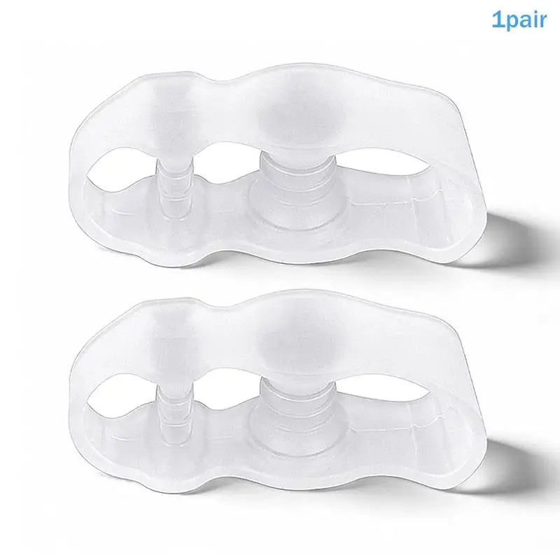 1 pair Silicone Three Hole Toe Separator Fingers Feet Toe Spreader Hallux Valgus Bunion Corrector Foot Care tool