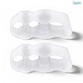 1 pair Silicone Three Hole Toe Separator Fingers Feet Toe Spreader Hallux Valgus Bunion Corrector Foot Care tool