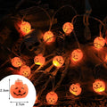Halloween 1.5m 10 LED Battery Powered String Lights With Ghost Witch Cat Pumpkin Spider Web Skeleton Mummy Pirate Shape Indoor