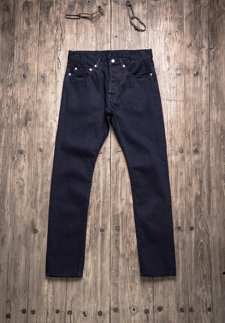 511xx-0006 Red Tornado Indigo Selvage Unwashed Slim Pants Unsanforised Raw Denim Jeans 14.5oz