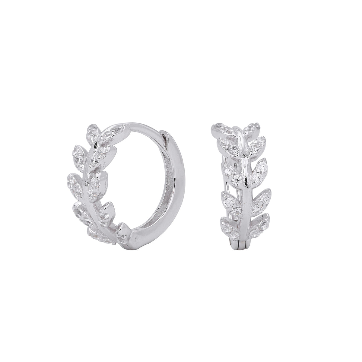 Advanced Cartilage-Piercing Earrings With Zircon And Diamond Inlays