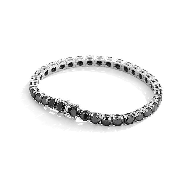 Light-luxury Minimalist Black Moissanite Tennis Bracelet
