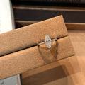 S925 Sterling Silver 2-Carat 6x12 White Marquise-Shape Moissanite Ring
