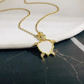 Ocean Starfish Turtle Niche Design Temperament Titanium Steel Necklace