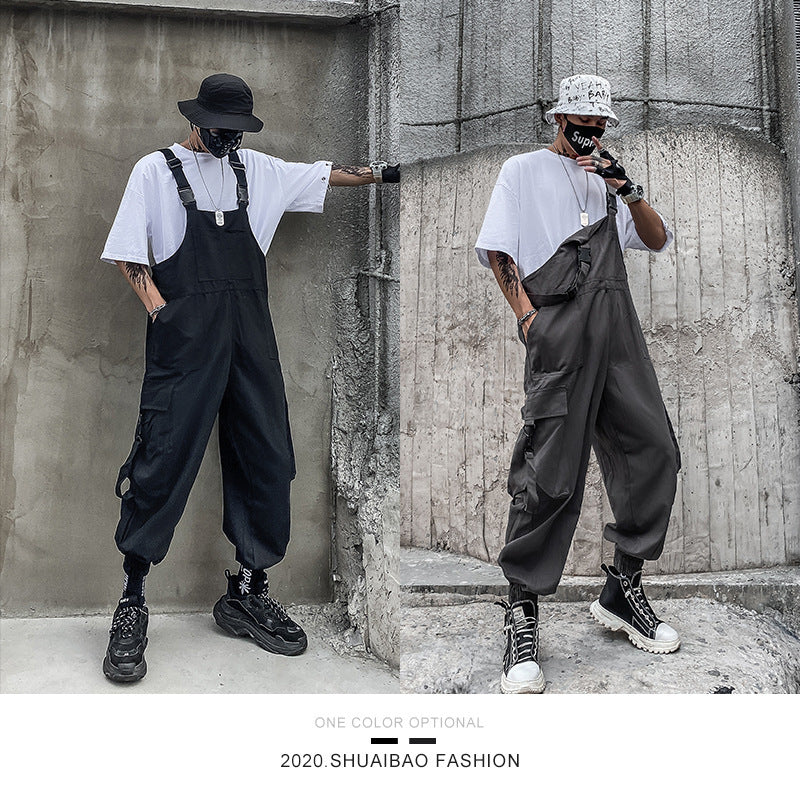 Plus Size Mens Casual Vintage Loose Overallsworkwear