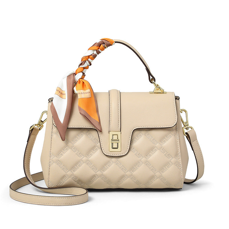 High-End Textured Large-Capacity Tote Crossbody Bag