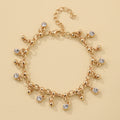 Minimalist Diamond Studded Tassel Bracelet