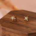 Fashionable Octagonal Star Earrings Simple Elegant And Versatile