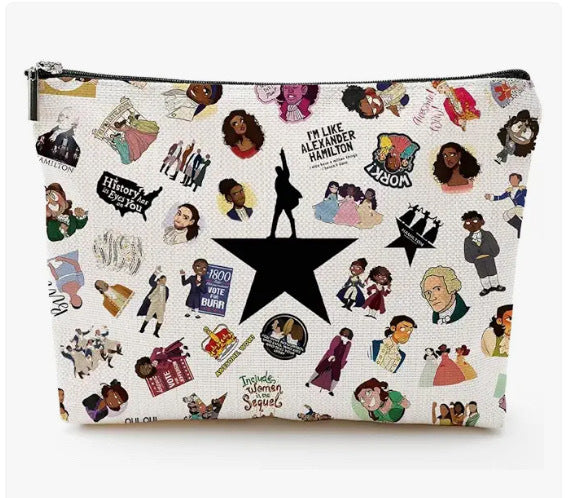 Womens Canvas Clutch With English Pattern