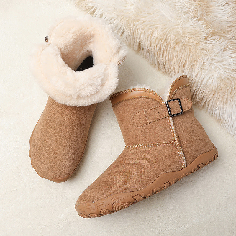 Leather Anti-Slip Five-Finger Shoes For Couples Wear-Resistant