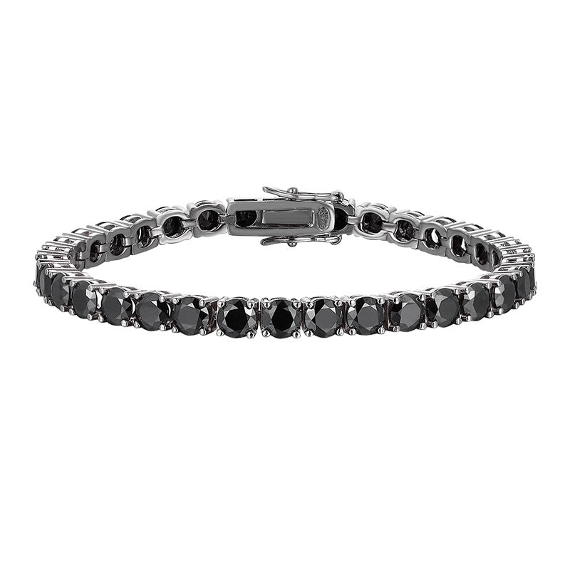 Light-luxury Minimalist Black Moissanite Tennis Bracelet