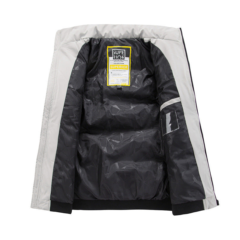 Mens Stylish Casual Padded And Warm Cotton-padded Jacket