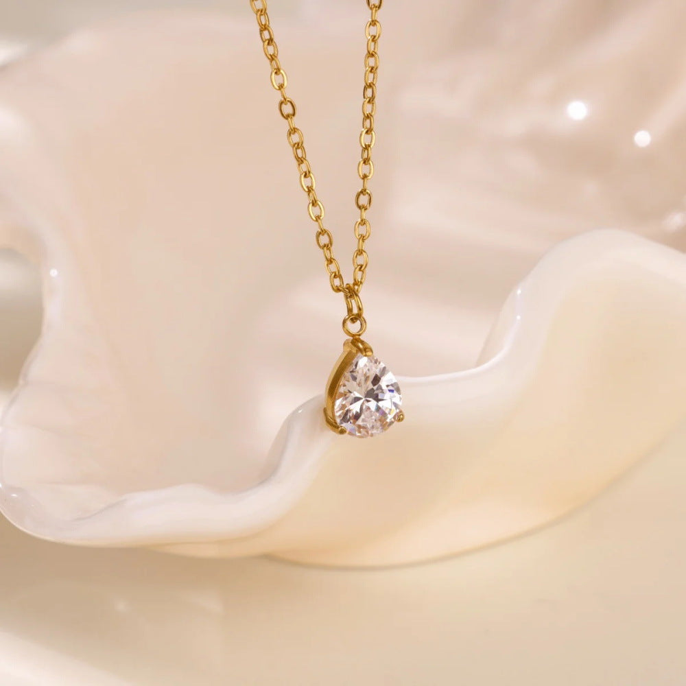 New Birthstone Necklace With An Oval Shape