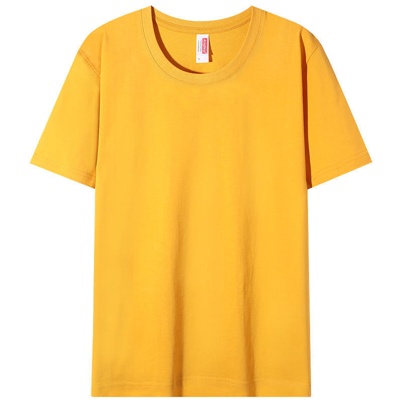 Custom Made Washed Pure Cotton Crew Neck Shortsleeve Shirt