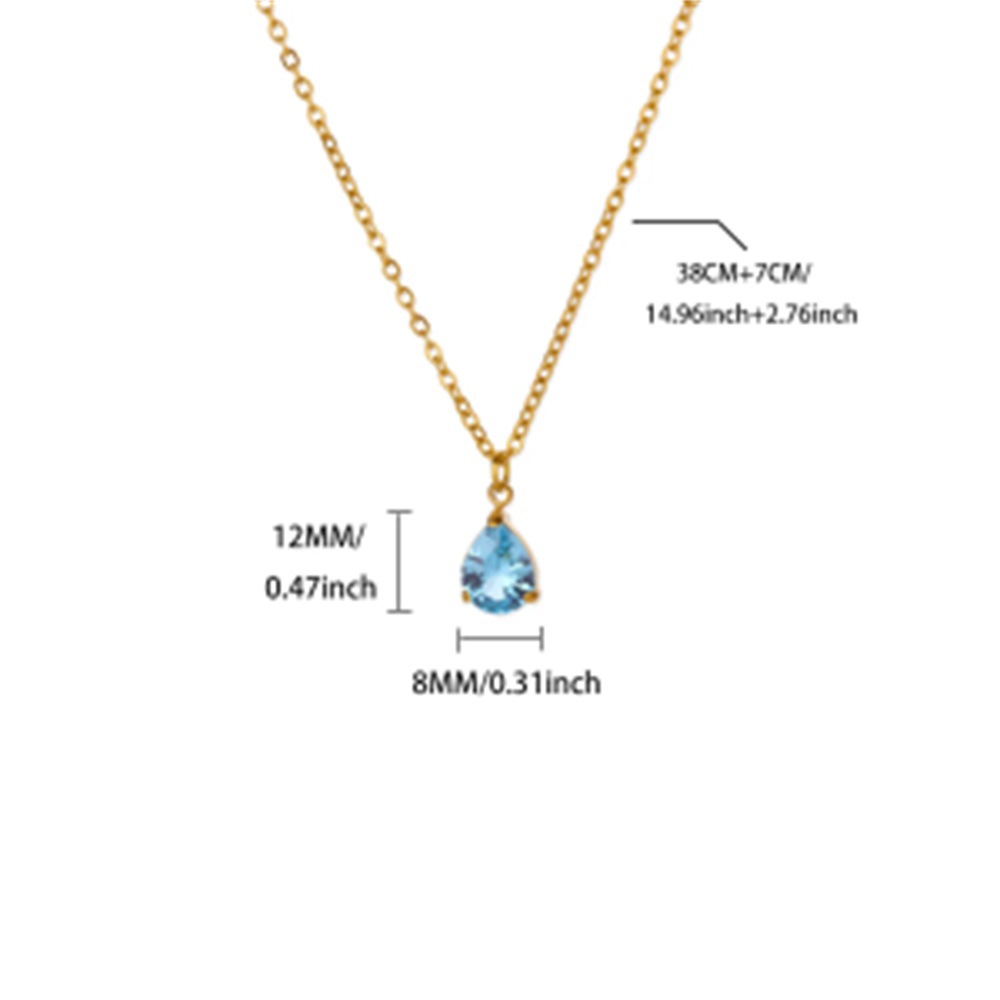 New Birthstone Necklace With An Oval Shape