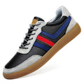 Mens Leather Sneakers With Built-In Height-Boosting Insoles And Tendon-Style Rubber Soles