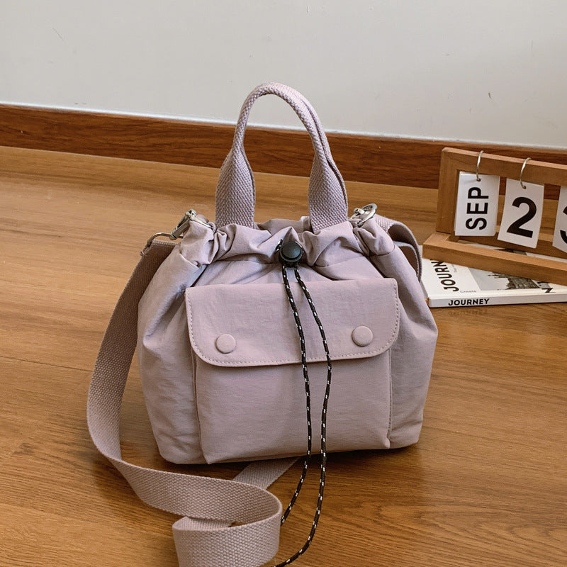 Womens Simple Versatile Lightweight Oxford Cloth Shoulder Bag