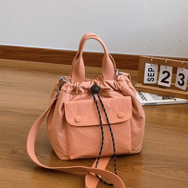 Womens Simple Versatile Lightweight Oxford Cloth Shoulder Bag