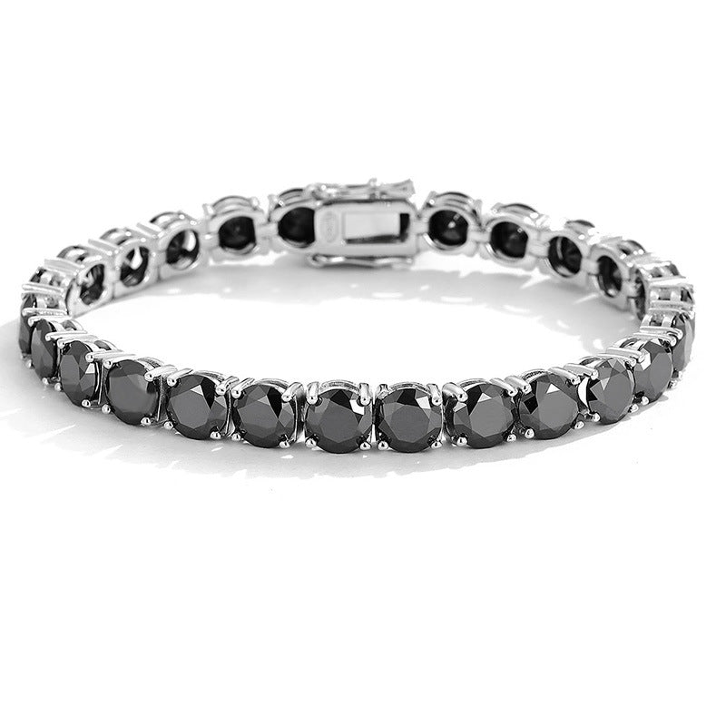 Light-luxury Minimalist Black Moissanite Tennis Bracelet