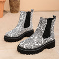 Printed Plus-Size Shaft Boots For Women